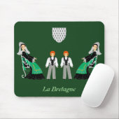 Moutons Blancs, Bretagne, Frankreich Mousepad (Mit Mouse)