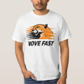 Move Fast – Cheetah Speed Motivation Shirt (Vorderseite)