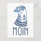 Möve Moin Anker / Norddeutschland Postkarte (Vorderseite)