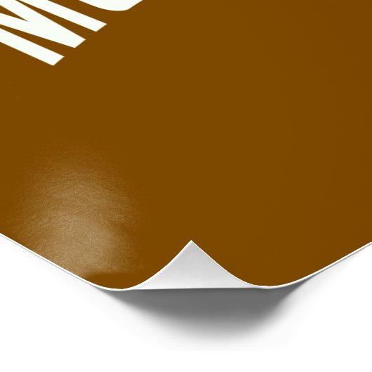 Move Mountains – Inspirational Sunset Poster (Ecke)