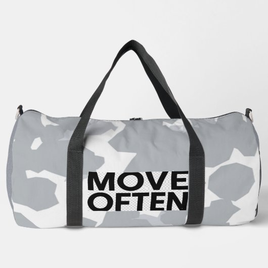 "Move Often Camo Duffel" Duffle Bag (Vorderseite)