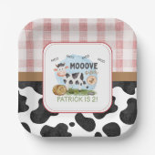 Move Over Barnyard Paper Plate Pappteller (Vorderseite)