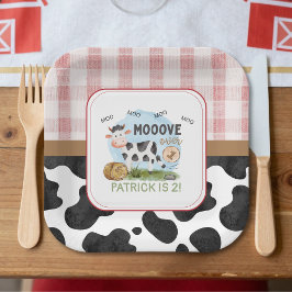 Move Over Barnyard Paper Plate Pappteller