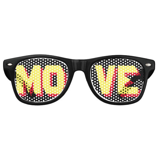 "MOVE"-Party-Sonnenbrille Partybrille (Vorderseite)