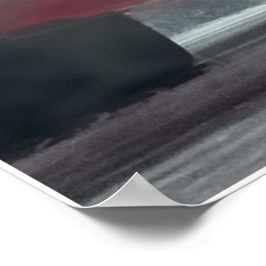 Move With Purpose Car Quote Poster (Ecke)