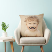 Moveable Funny Black Mr Mustache/Mustache Foto Kissen (Stuhl )