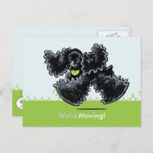 Moved Moving Cocker Spaniel Neue Adresse Ankündigungspostkarte (Vorne/Hinten)