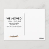 Moved New York Map | Handgezeichnete Darstellung Postkarte (Rückseite)