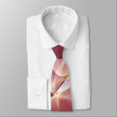 Movement Abstrakt Modern Wine Red Pink Fraktal Kun Krawatte (Gebunden)