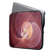 Movement Abstrakt Modern Wine Red Pink Fraktal Kun Laptopschutzhülle (Vorderseite Links)