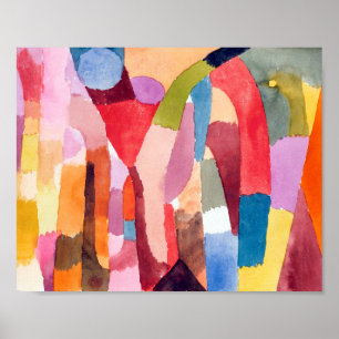 Movement of Vaulted Chambers : Paul Klee 1915 Poster