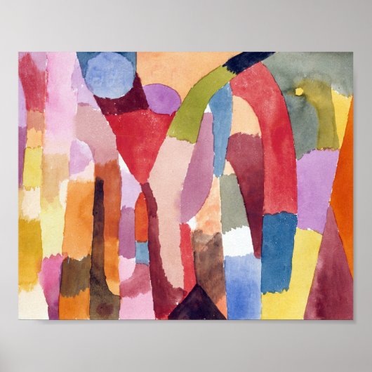 Movement of Vaulted Chambers : Paul Klee 1915 Poster (Vorne)