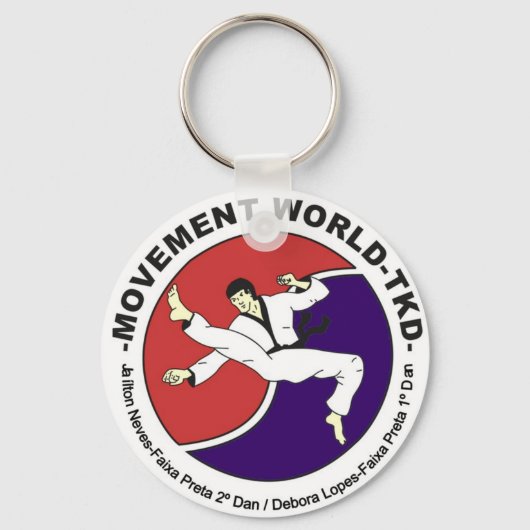 Movement World Taekwondo Schlüsselanhänger (Vorderseite)