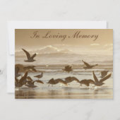 Möven, die Flug-Gedenkveranstaltung-Mitteilung Einladung (Vorderseite)