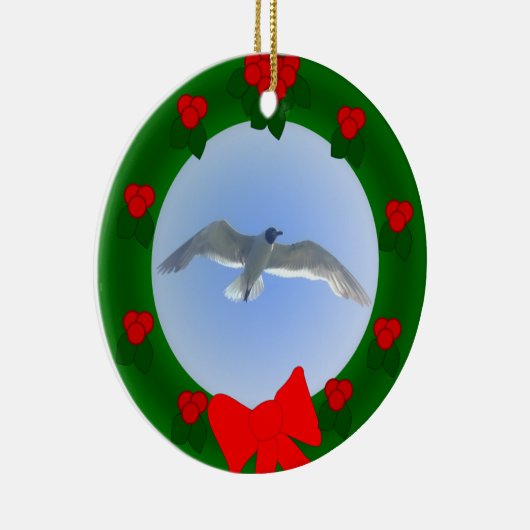 Möven-im Flug Verzierung 2 Keramikornament (Rechts)