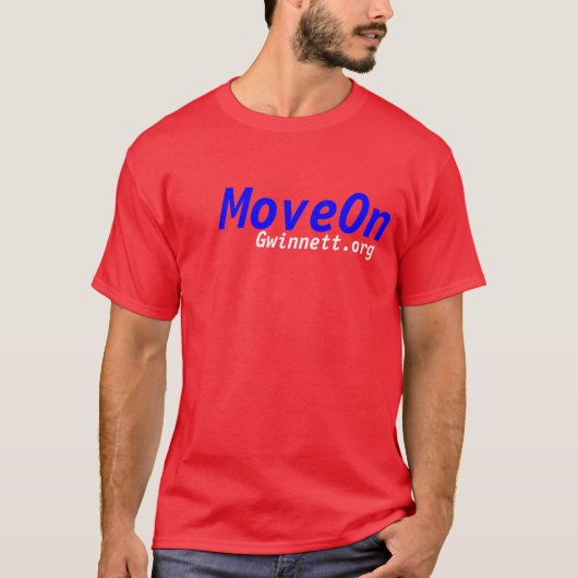 MoveOn Gwinnett - Rot T-Shirt (Vorderseite)
