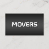 Movers Black Visitenkarte (Vorderseite)