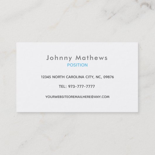 Movers Slogans Business Cards Visitenkarte (Rückseite)