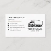 Movers Truck Service Visitenkarte (Vorderseite)