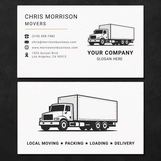 Movers Truck Service Visitenkarte
