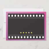 Movie Birthday Party jedes Alter Theaterfilm Einla Einladung (Rückseite)