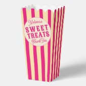 Movie Birthday Popcorn Sweet Leckereien Hot Pink Geschenkschachtel (Rückseite)