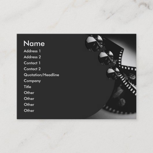 Movie Business Card Visitenkarte (Vorderseite)