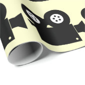 MOVIE CAMERA MUSTER GESCHENKPAPIER (Rolleneckpunkt)