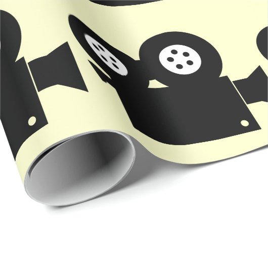 MOVIE CAMERA MUSTER GESCHENKPAPIER (Rolleneckpunkt)