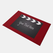 Movie Chalkboard Clapperboard Fußmatte (Schrägansicht)