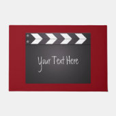 Movie Chalkboard Clapperboard Fußmatte (Vorderseite)