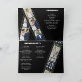 Movie Clap Board Film Strip Photo Wedding Programm (Innenseite)