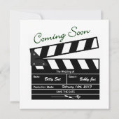 Movie Clapboard Hochzeit speichern Sie das Datum Save The Date (Vorderseite)