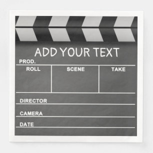 Movie Clapboard Paper Napkins Serviette