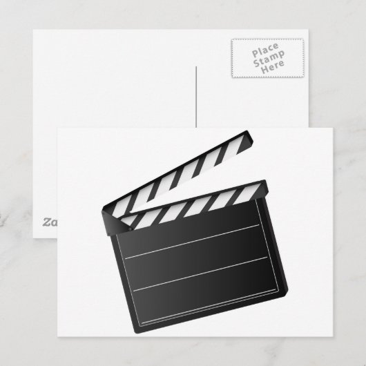 Movie Clapper Postkarte (Vorne/Hinten)