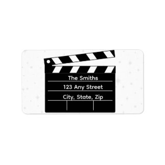 Movie Clapperboard-Adresse Adressaufkleber