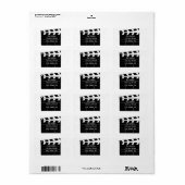 Movie Clapperboard-Adresse Adressaufkleber (Vorne)