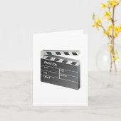 Movie Clapperboard Karte (Gelbe Blume)