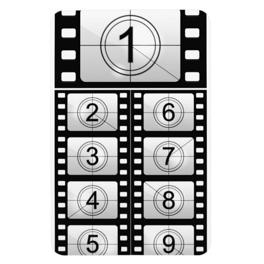 "Movie Countdown" Flexible Magnet (Vertikal)