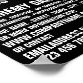 Movie Director, Filmmaking Poster (Ecke)