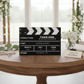 Movie Film Clap Board Wedding Gästebuch
