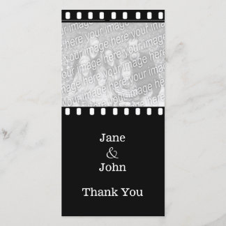 Movie Film Wedding Theme Foto Vielen Dank Dankeskarte