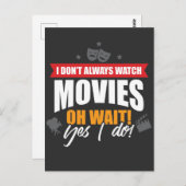 Movie Freak - Cinema Movies Sprichwort Postkarte (Vorne/Hinten)