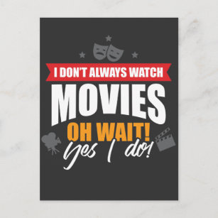 Movie Freak - Cinema Movies Sprichwort Postkarte