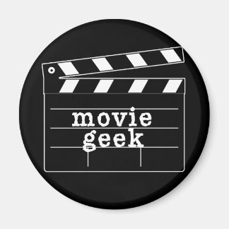 Movie Geek mit Clapboard Magnet