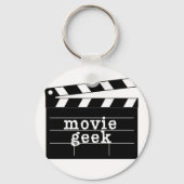 Movie Geek mit Clapboard Schlüsselanhänger (Vorderseite)