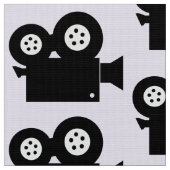 MOVIE-KAMERA-PATTERN-DESIGN FÜR FILMBUFFS STOFF (Nahaufnahme)