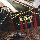 Movie Lights Yellow Bar Mitzvah Vielen Dank Dankeskarte