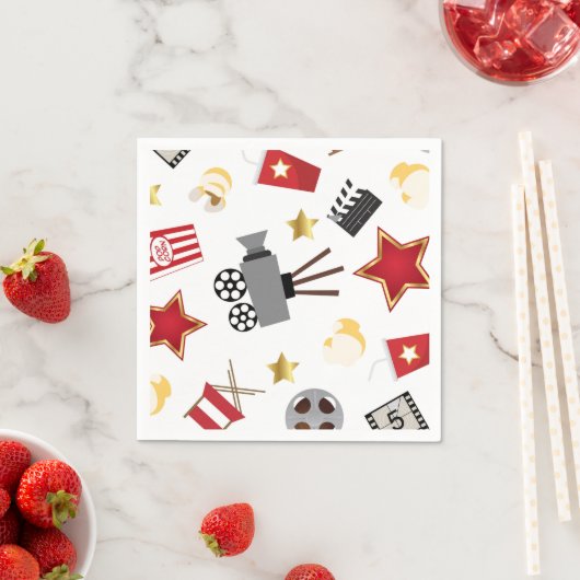 Movie Lover Pattern Serviette (Beispiel)