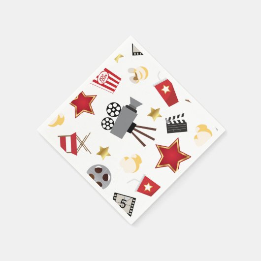 Movie Lover Pattern Serviette (Ecke)